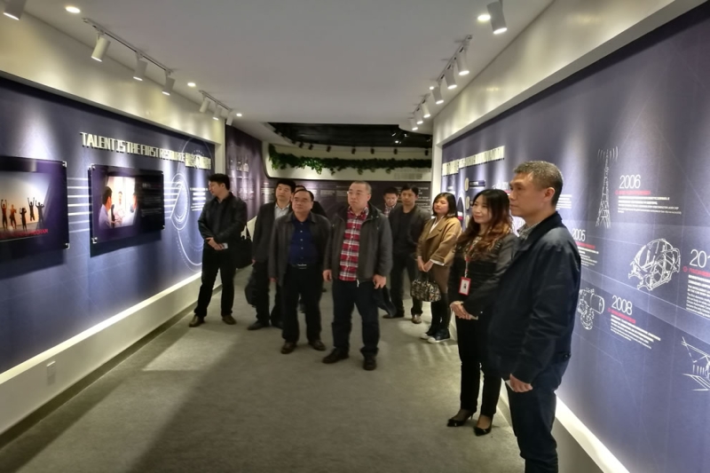 董事长张子涛和总经理李书言等公司领导调研武汉华工高科技产业股份有限公司